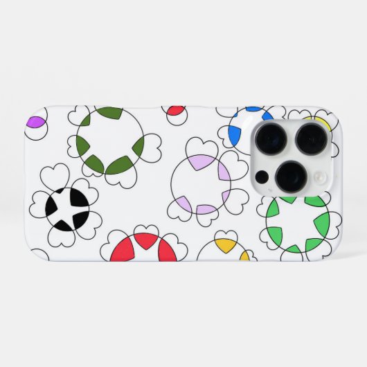 ハートがiPhoneケースを丸める iPhoneケース (裏面横)