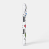 ハートがiPhoneケースを丸める iPhoneケース (右側面)