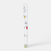 ハートがiPhoneケースを丸める iPhoneケース (左側面)