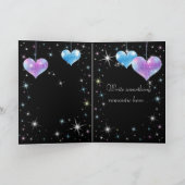 ハートきらめくバレンタインのグリーティングカード シーズンカード (内部)