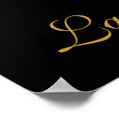 ハートことわざ：よく生きる、多くを愛する、多くの場合、笑う ポスター (角)