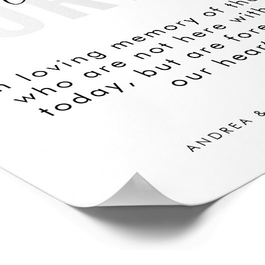 ハートこのロウソクは記憶の跡に燃え結婚る ポスター (角)