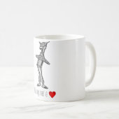 ハートだけ"があったら錫の森の住人" コーヒーマグカップ (正面右)