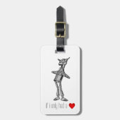 ハートだけ"があったら錫の森の住人" ラゲッジタグ (正面縦)