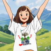 ハートだ！エイリアンゲルベビー標識 Tシャツ