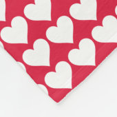 「ハートだ！」 フリースブランケット (角)