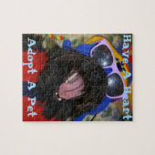 ハートだ。ペットを飼いなさい。 ジグソーパズル (横)