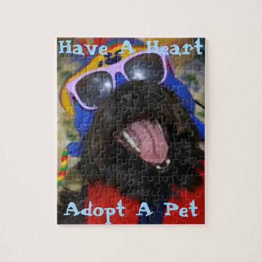 ハートだ。ペットを飼いなさい。 ジグソーパズル (縦)