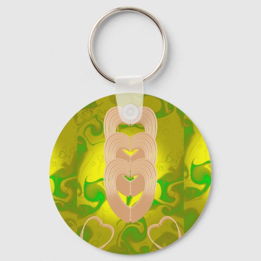 ハートつながり キーホルダー (正面)