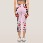 ハートつる植物ハイウェストカプリ カプリレギンス (裏面)