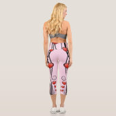 ハートつる植物ハイウェストカプリ カプリレギンス (裏面)