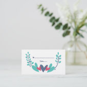 ハートつる植物結婚座席表 プレイスカード (スタンド正面)