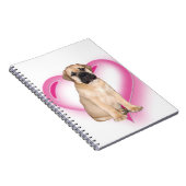 ハートでたらめの子犬 ノートブック (右側)