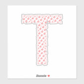 ハートでできた文字 シール (シート)