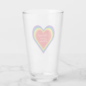 ハートでは、我々は同じだ。 タンブラーグラス (裏面)