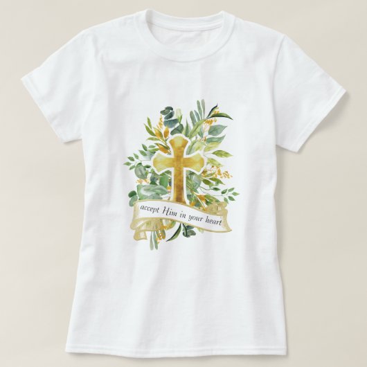 ハートでイエスを受け入れる – Tシャツ (デザイン正面)