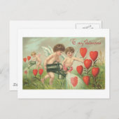 ハートでバレンタインデーに シーズンポストカード (正面/裏面)