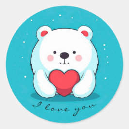 ハートでパーソナライズされた ラウンドシール