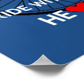 ハートで乗る感動的 ポスター (角)