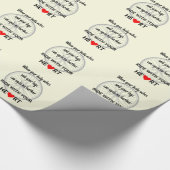 ハートで乗る感動的 ラッピングペーパー (角)