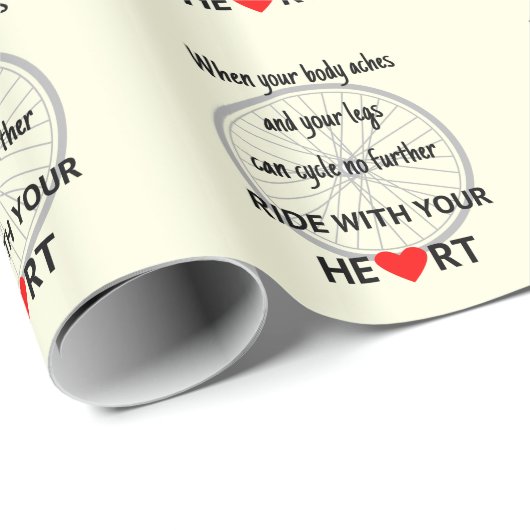 ハートで乗る感動的 ラッピングペーパー (ロールコーナー)