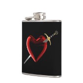 ハートで刺される フラスク (左)