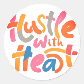 「ハートで喧騒」 ラウンドシール