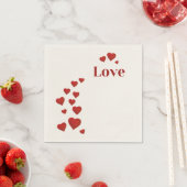 ハートで愛を表現 スタンダードカクテルナプキン (インサイチュ)