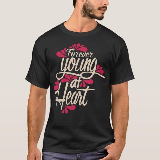 ハートで永遠に若い Tシャツ (正面)