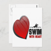 ハートで泳ぐ ポストカード (正面/裏面)