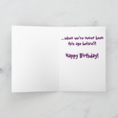 ハートで若い旧友へのハッピーバースデー カード (内部)