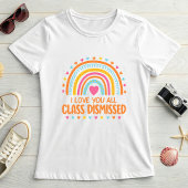 ハートとお別れメッセージで授業終了 Tシャツ