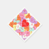 ハートとことわざバレンタインデー紙ナプキンス スタンダードカクテルナプキン (角)