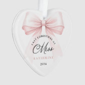 ハートとしての最後のクリ恋しく思ス オーナメント (正面)