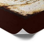 ハートとその血管セピアキャンバス ポスター (角)