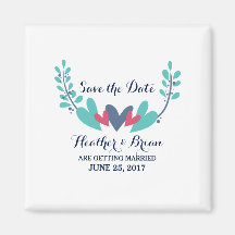 ハートとつる植物日付マグネットの保存