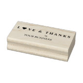 ハートとのビジネス愛感謝していと引用文 ラバースタンプ (スタンプ)