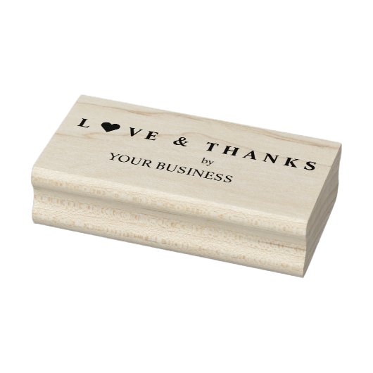 ハートとのビジネス愛感謝していと引用文 ラバースタンプ (スタンプ)