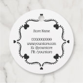 ハートとの愛のラベルで作られた手 フェイバータグ (裏面)