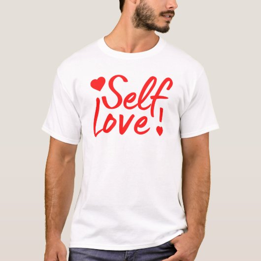 ハートとの自己引用文 Tシャツ (正面)