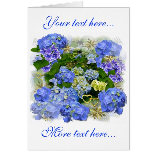 ハートとアジサイ (正面)