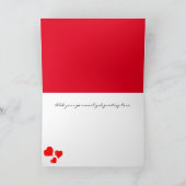 ハートとイチゴカスタムフォトマザーデイ カード (内部)