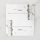 ハートとイニシャルの結婚座席表 プレイスカード (外部開封)