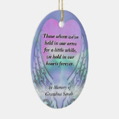 ハートとエンジェルウィングス記念碑 セラミックオーナメント (右)