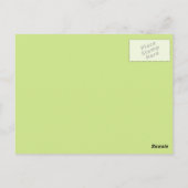 ハートとカワイイの木の上のバーディー ポストカード (裏面)