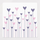 ハートとキスエッセンシャル油ローラーボトル ラベル (デザイン2)