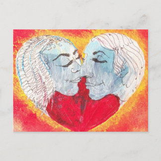 ハートとキス用はがき ポストカード
