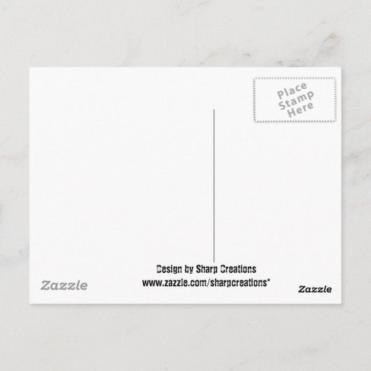 ハートとキス ポストカード (裏面)