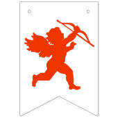 ハートとキューピッドバレンタインデーのバナー バンティングフラッグ (第2の旗)