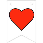 ハートとキューピッドバレンタインデーのバナー バンティングフラッグ (第3の旗)